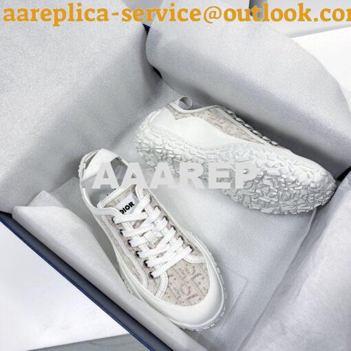 Replica Dior B28 Men/Women Low-Top Sneaker Off-White Dior Oblique Jacq 8