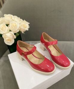 Replica Dior D-Doll Pump Pink Shiny Calfskin KCP909 2