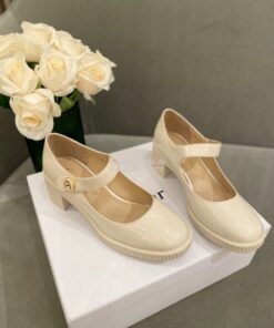 Replica Dior D-Doll Pump White Shiny Calfskin KCP909 2