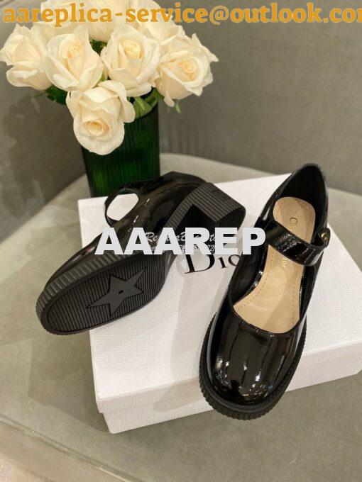 Replica Dior D-Doll Pump Black Shiny Calfskin KCP909 4