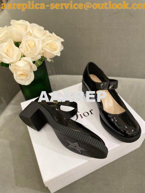 Replica Dior D-Doll Pump Black Shiny Calfskin KCP909 5