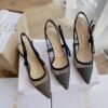 Replica Dior D-Doll Pump Black Shiny Calfskin KCP909 9