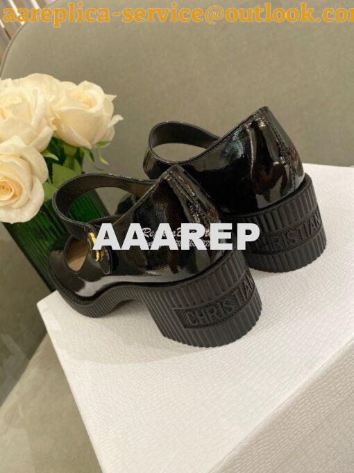 Replica Dior D-Doll Pump Black Shiny Calfskin KCP909 8