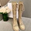 Replica Dior D-Trap Boots White Matte Calfskin KCI655 11