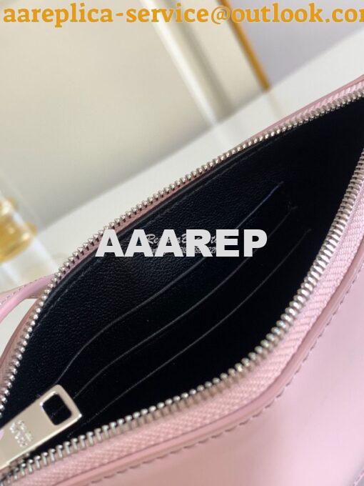 Replica Prada Brushed Leather Mini-bag 1BC155 Alabaster Pink 7