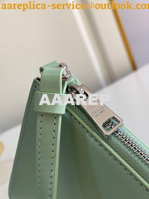 Replica Prada Brushed Leather Mini-bag 1BC155 Aqua 5