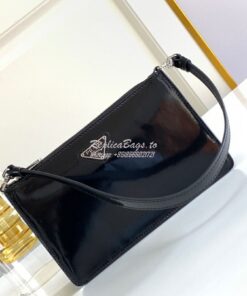 Replica Prada Brushed Leather Mini-bag 1BC155 Black