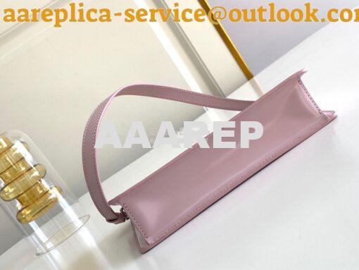 Replica Prada Brushed Leather Mini-bag 1BC155 Alabaster Pink 10