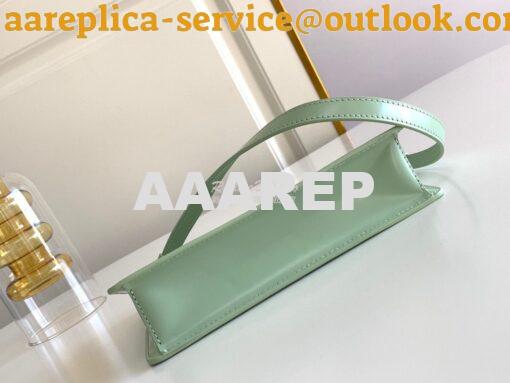 Replica Prada Brushed Leather Mini-bag 1BC155 Aqua 9