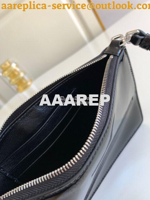 Replica Prada Brushed Leather Mini-bag 1BC155 Black 6