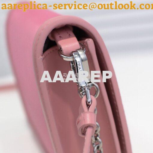 Replica Prada Nylon And Leather Mini-bag 1BP019 Pink 5