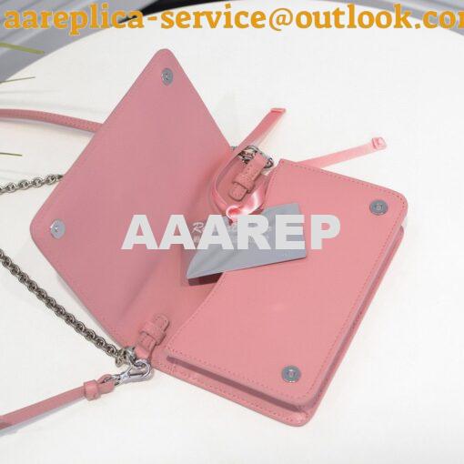 Replica Prada Nylon And Leather Mini-bag 1BP019 Pink 6