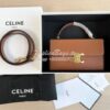 Replica Celine Chain Besace Triomphe In Shiny Calfskin 199273B Black 15