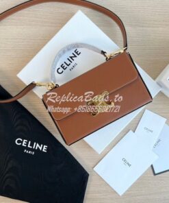 Replica Celine Box Triomphe In Natural Calfskin 199993 Tan 2