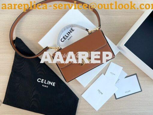 Replica Celine Box Triomphe In Natural Calfskin 199993 Tan 2