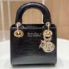 Replica Dior Lizard Mini Lady Dior Bag in White 10