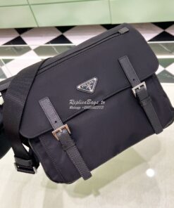 Replica Prada Medium Nylon Shoulder Bag 1BD671 Black 2