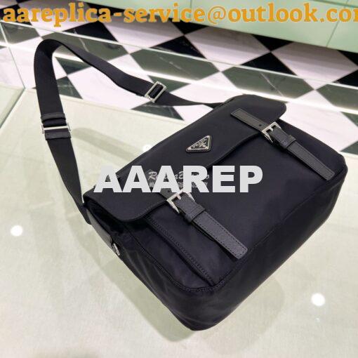 Replica Prada Medium Nylon Shoulder Bag 1BD671 Black 3