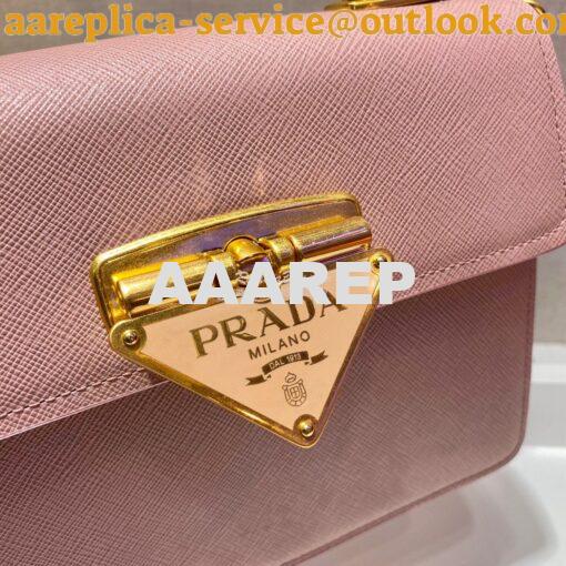 Replica Prada Saffiano Leather Symbole Bag 1BN021 Pink 6