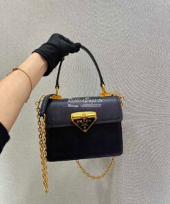 Replica Prada Saffiano Leather Symbole Bag 1BN021 Black