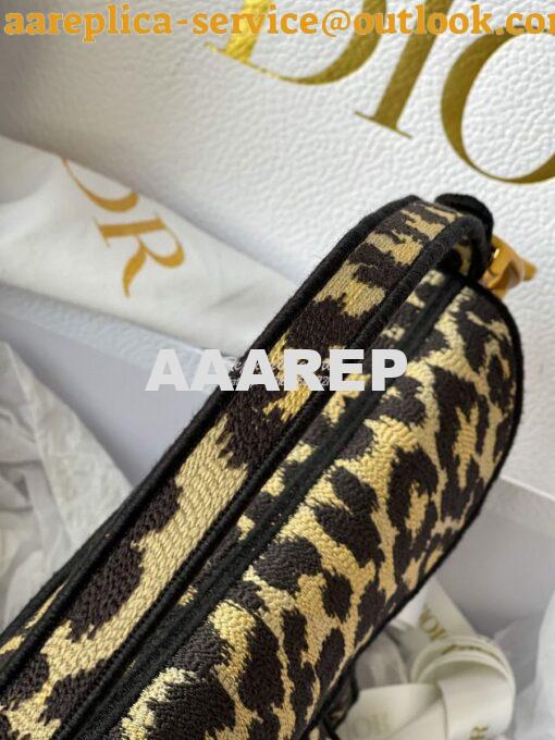 Replica Dior Saddle Bag M0446 Beige Multicolor Mizza Embroidery 7