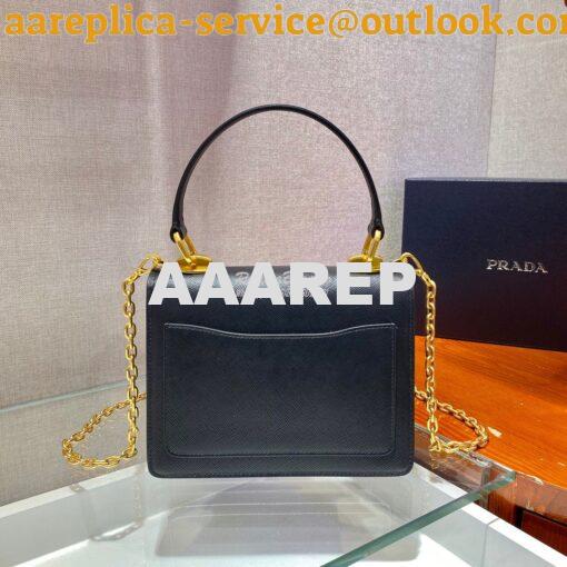 Replica Prada Saffiano Leather Symbole Bag 1BN021 Black 5