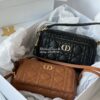 Replica Dior Caro Double Pouch Black Supple Cannage Calfskin S5037 11