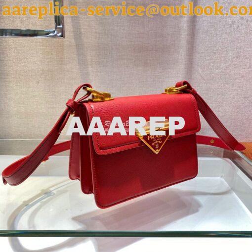 Replica Prada Saffiano Leather Symbole Bag 1BD270 Red 4