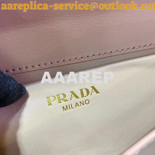 Replica Prada Saffiano Leather Symbole Bag 1BD270 Beige 10