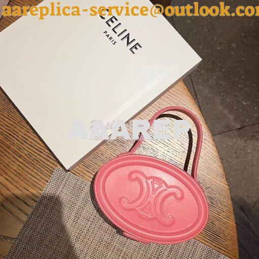 Replica Celine Oval Minaudiere Cuir Triomphe In Smooth Calfskin 198613 2