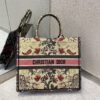 Replica Dior Medium Lady D-Lite Bag Gray Toile de Jouy Reverse Embroid 11