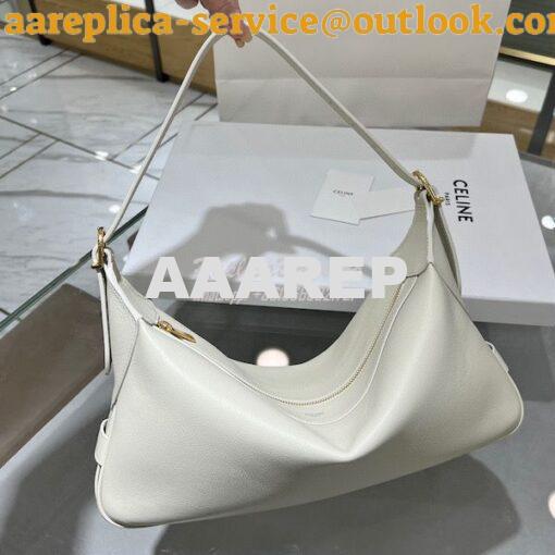 Replica Celine Medium Romy In Supple Calfskin 197443 White 3