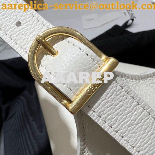 Replica Celine Medium Romy In Supple Calfskin 197443 White 5