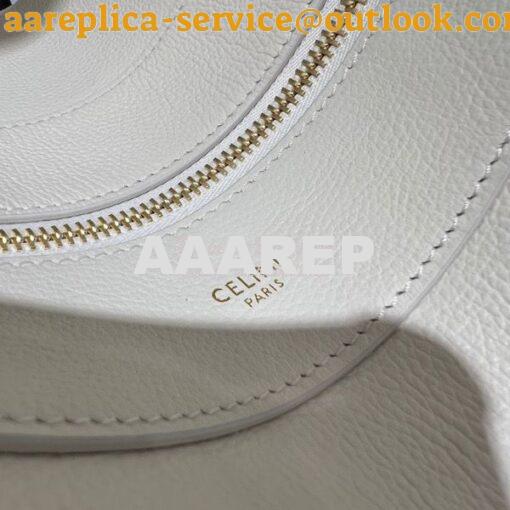 Replica Celine Medium Romy In Supple Calfskin 197443 White 6