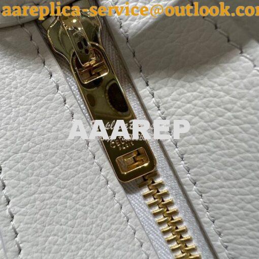 Replica Celine Medium Romy In Supple Calfskin 197443 White 8