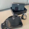 Replica Prada Re-Nylon And Saffiano Leather Shoulder Bag 2VD043 12