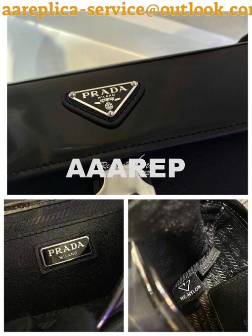 Replica Prada Re-Nylon And Leather Shoulder Bag 2VD044 6