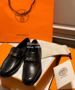 Replica Hermes Destin Loafer in calfskin with Blake stitched sole H212 2