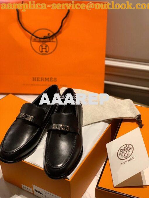 Replica Hermes Destin Loafer in calfskin with Blake stitched sole H212 2