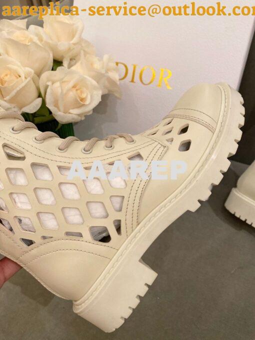 Replica Dior D-Trap Boots White Matte Calfskin KCI655 9