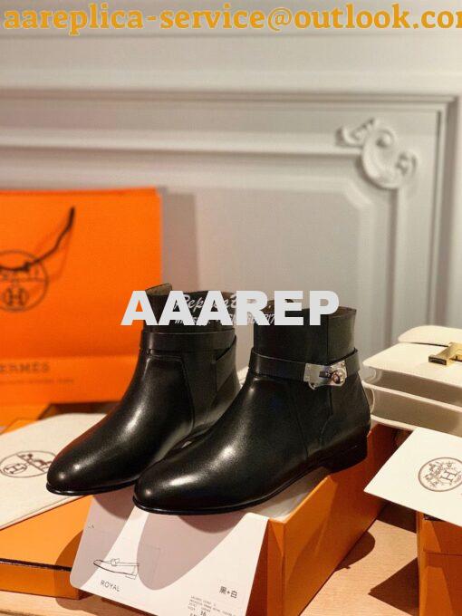 Replica Hermes Neo Ankle Boot in Heritage Calfskin H202255Z Black