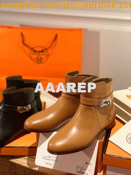 Replica Hermes Neo Ankle Boot in Heritage Calfskin H202255Z Brown