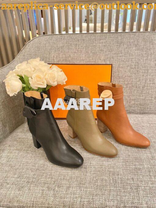 Replica Hermes Saint Germain Ankle Boot H202257 Taupe