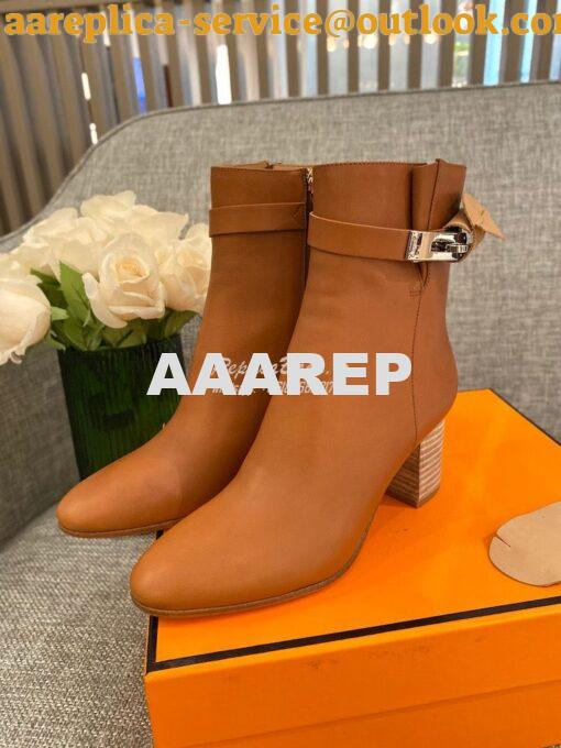 Replica Hermes Saint Germain Ankle Boot H202257 Brown