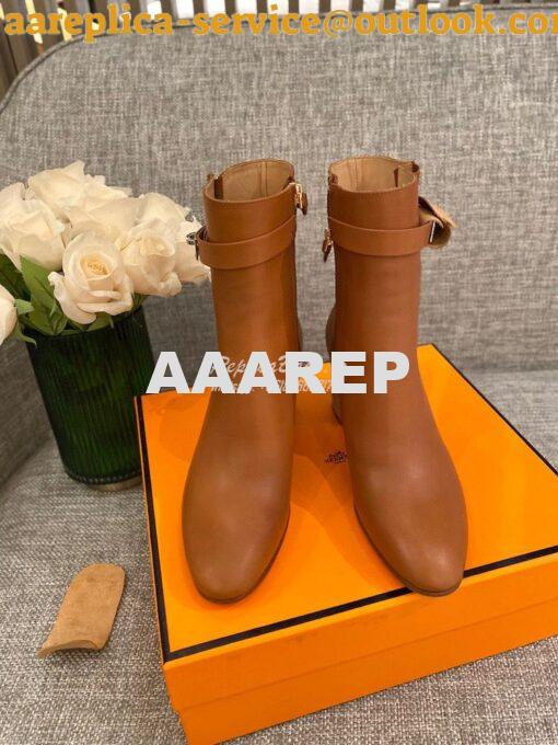 Replica Hermes Saint Germain Ankle Boot H202257 Brown 2