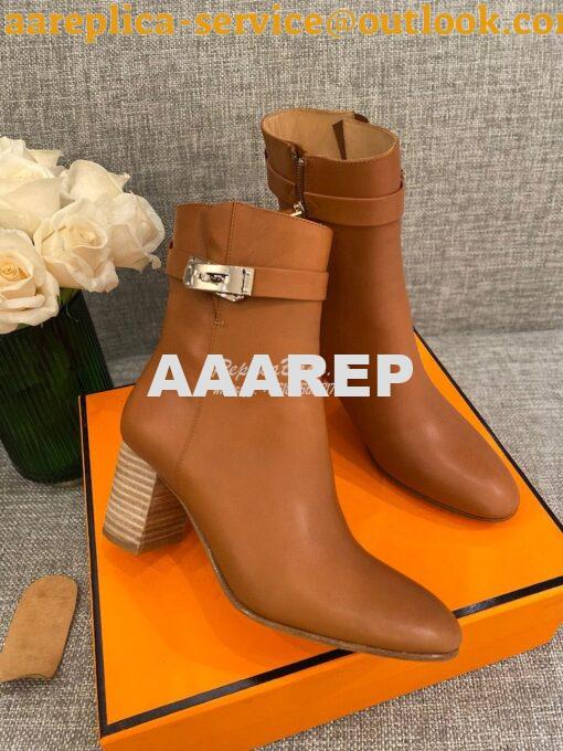 Replica Hermes Saint Germain Ankle Boot H202257 Brown 4