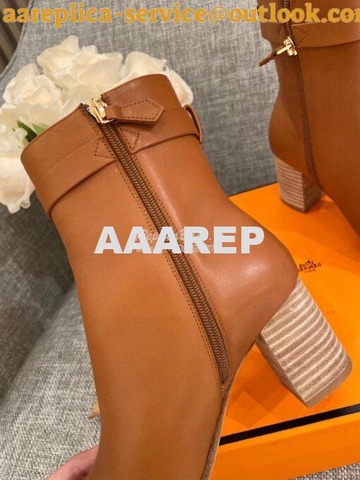 Replica Hermes Saint Germain Ankle Boot H202257 Brown 6