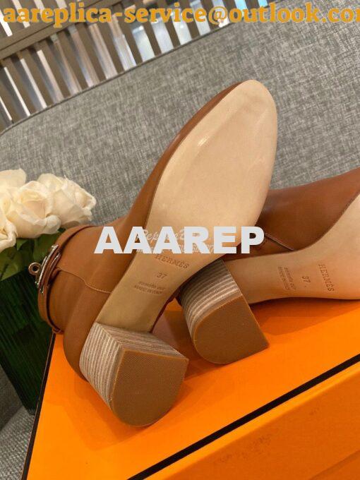 Replica Hermes Saint Germain Ankle Boot H202257 Brown 8