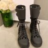 Replica Dior D-Trap Ankle Boot White Matte Calfskin KDI601 9