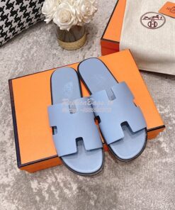 Replica Hermes Izmir Sandals in Epsom Calfskin H181403 Sky Blue